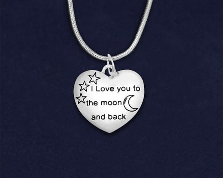 I Love You To The Moon And Back Autism Necklace