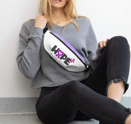 "Hope" Purple Ribbon Fibromyalgia Fanny Pack
