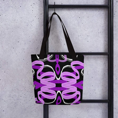Purple Ribbon "Believe" Fibromyalgia Warrior Tote bag