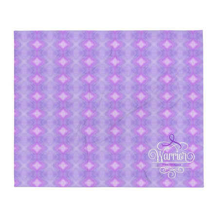 "Warrior" Purple Fibromyalgia Throw Blanket