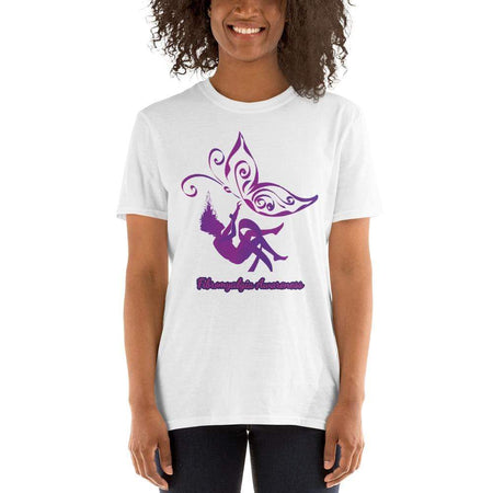 Purple Butterfly Fibromyalgia Awareness T-Shirt