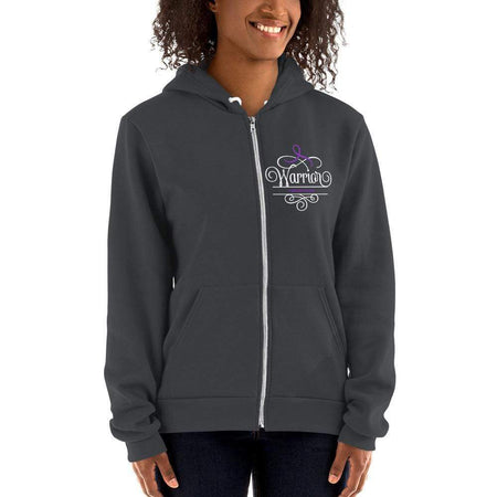 Zip-Up "Warrior" Fibromyalgia Hoodie sweater