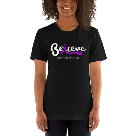 "Believe" Fibromyalgia Awareness T-Shirt