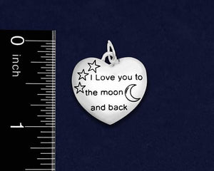 I Love You To The Moon And Back Autism Necklace