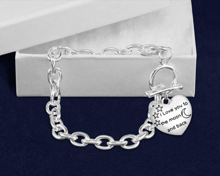 I love you to the Moon... Autism Awareness Bracelet