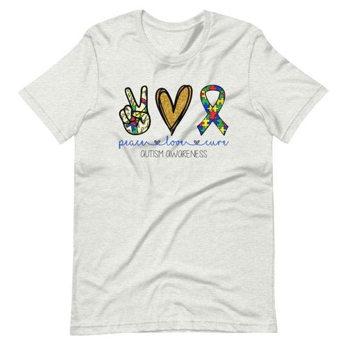 Peace Love Cure Autism T-Shirt