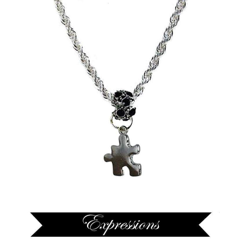 "Expressions" Sterling Silver Autism Necklace