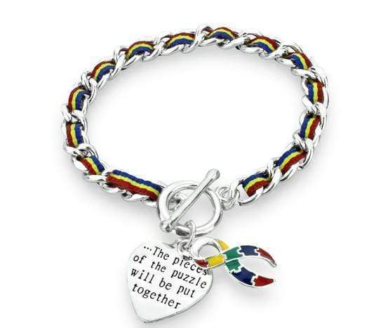 Autism Awareness Colored Rope Bracelet