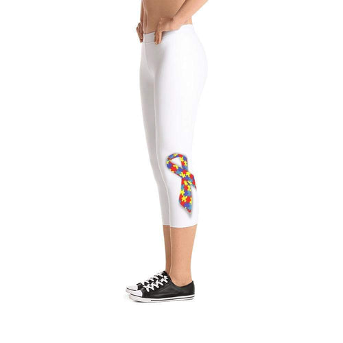 Autism Puzzle Piece Ribbon Women's Leggings