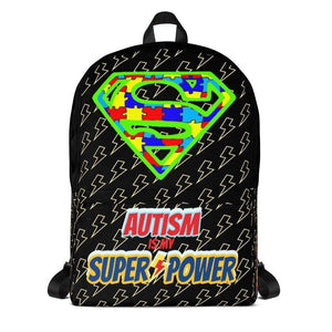 "Autism is my Super Power" Super Hero Backpack