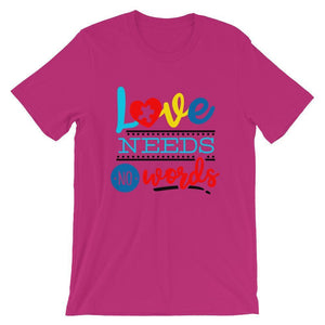 "Love Needs No Words" Autism Awareness T-Shirt