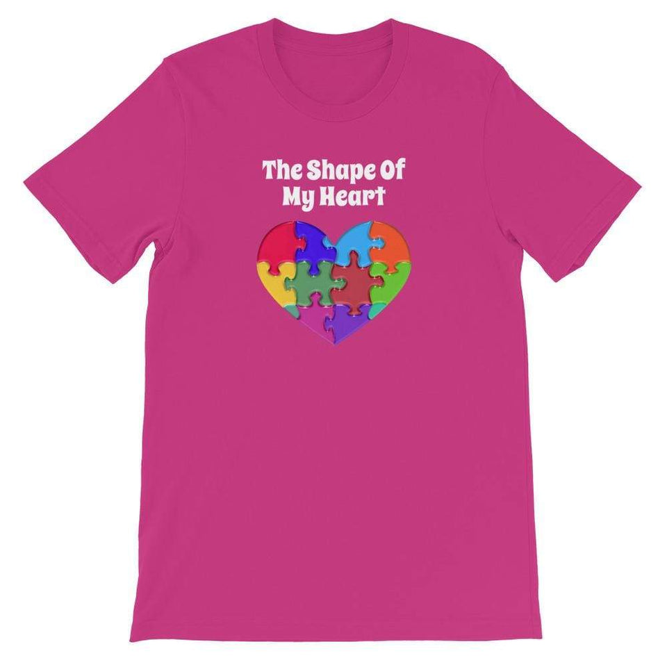The Shape of My Heart Autism T-Shirt The Awareness Expo Autism