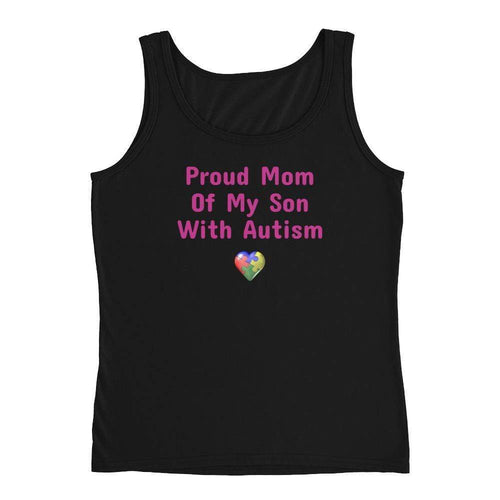 Proud Mom of My Son With Autism Ladies' Tank