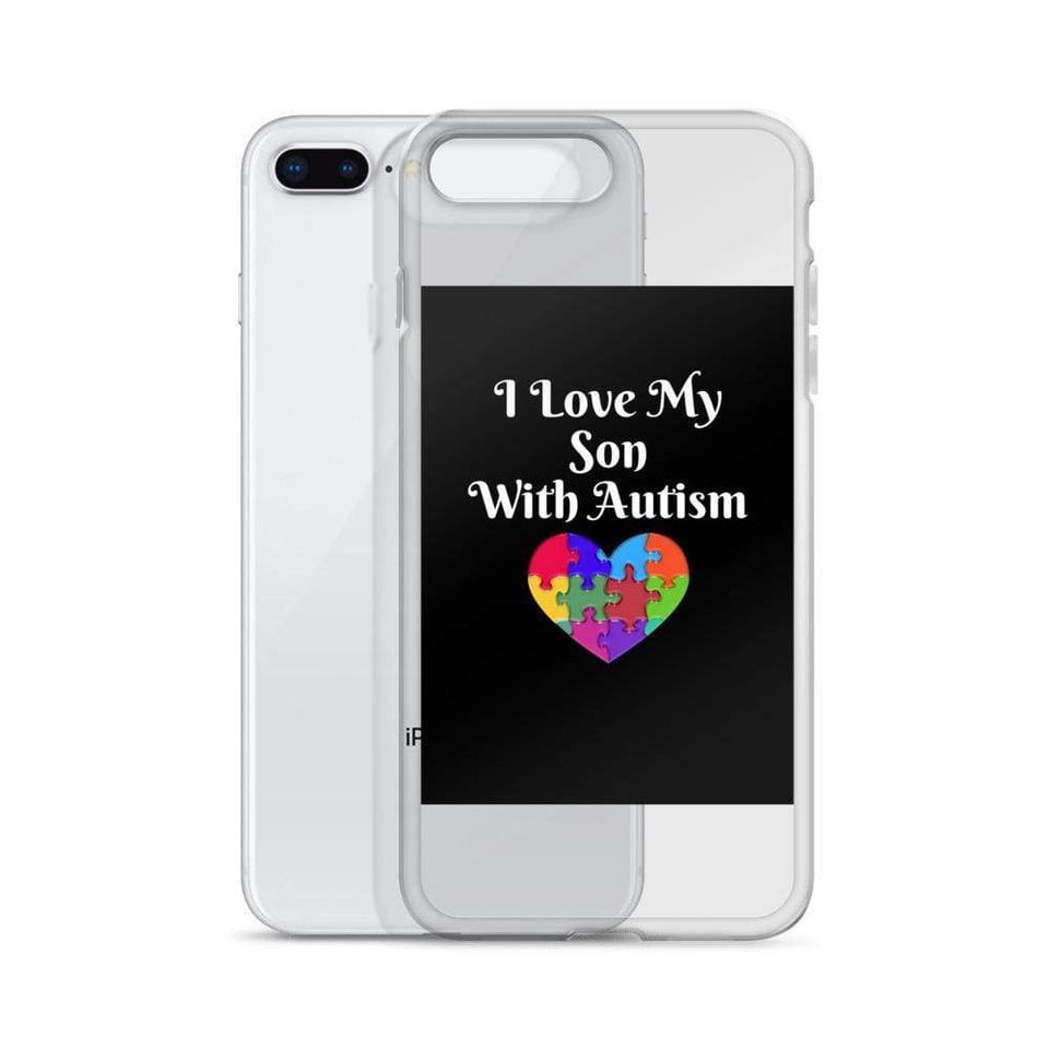 I Love My Son With Autism iPhone Case