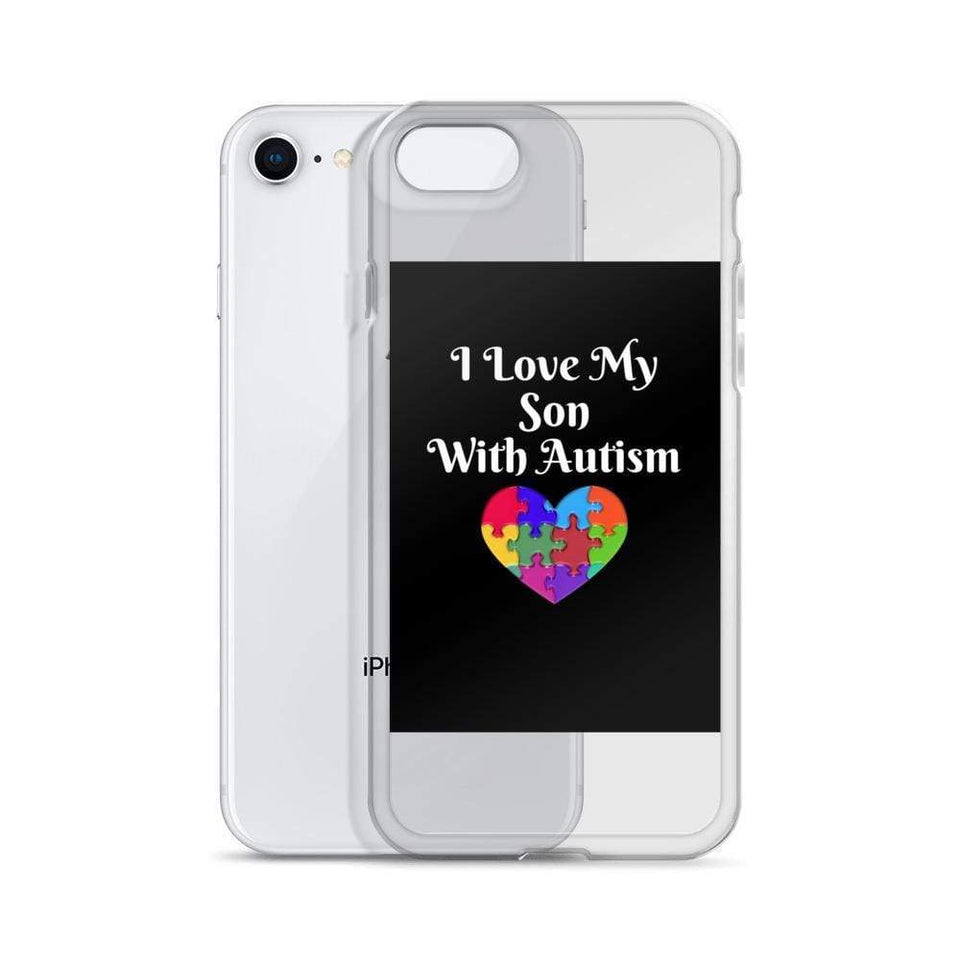 I Love My Son With Autism iPhone Case