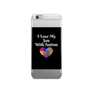 I Love My Son With Autism iPhone Case