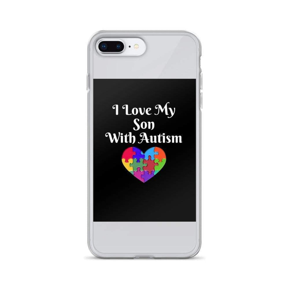 I Love My Son With Autism iPhone Case