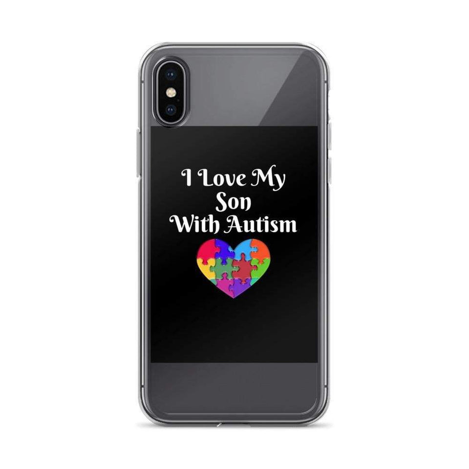 I Love My Son With Autism iPhone Case