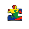 Iron On Autism Awareness Patch - Jigsaw Puzzle Piece
