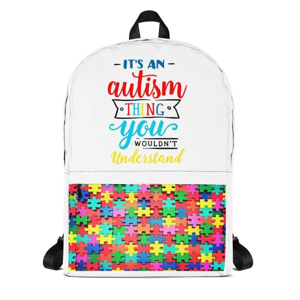 Autism Awareness Month Kids Backpack 3pcs/Set School Bag Colorful