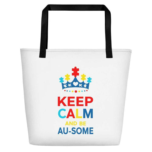 Keep Calm Au-some Beach Bag