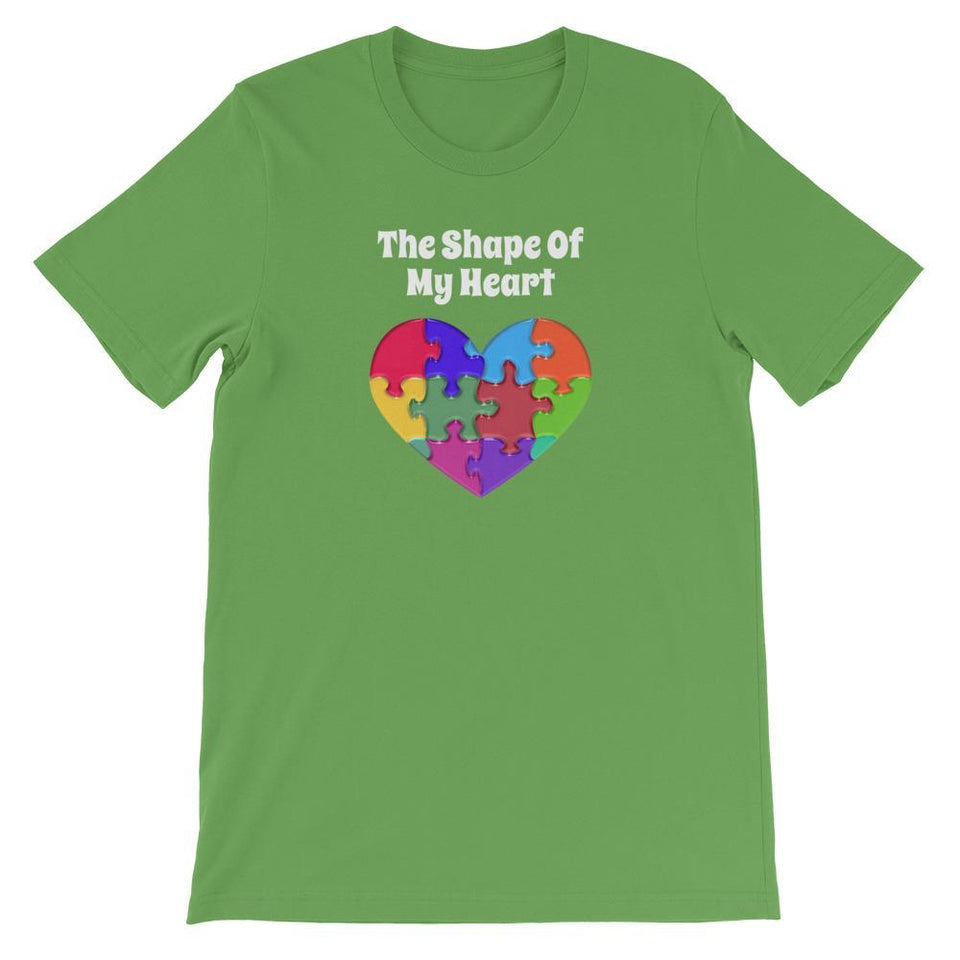 The Shape of My Heart Autism T-Shirt The Awareness Expo Autism