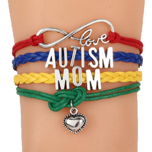 Family Infinity Love Autism Awareness Bracelet