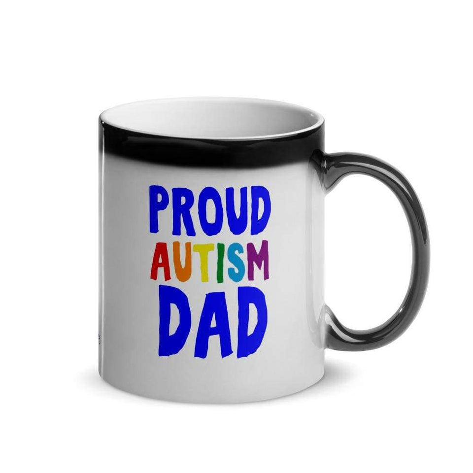 "Proud Autism Dad" Glossy Magic Mug
