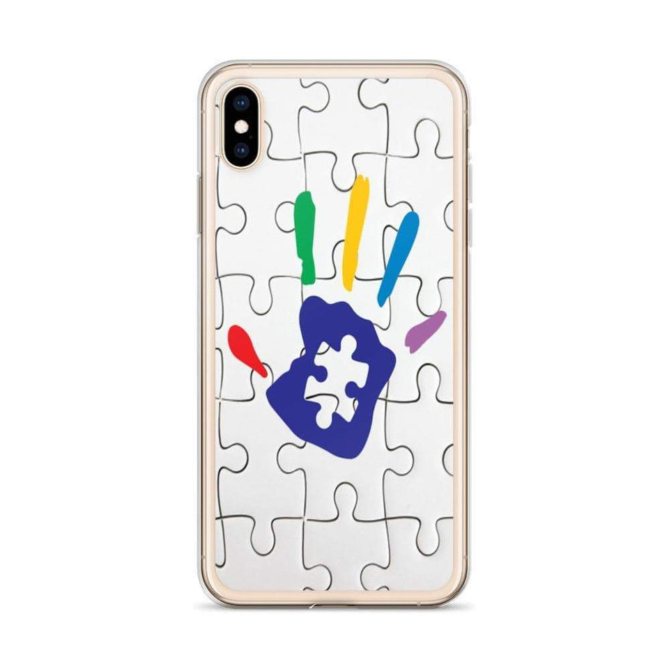 Puzzle Piece Autism Hand iPhone Case