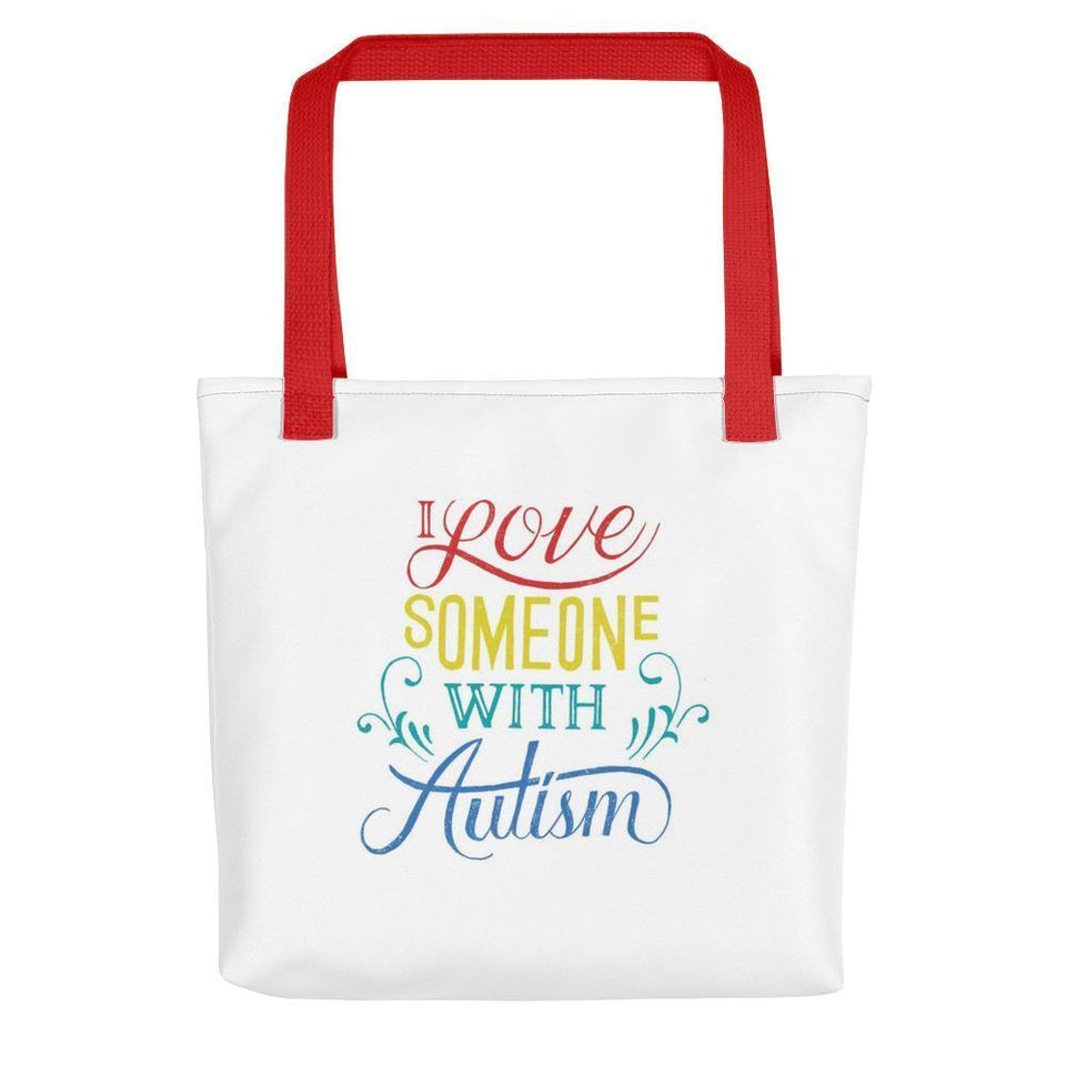 I Love Someone With Autism Handbag