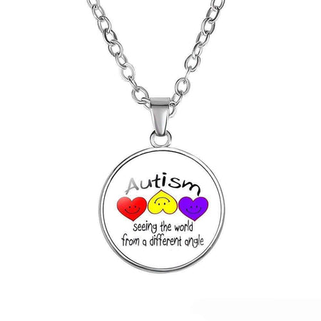 Seeing The World From A Different Angle - Autism Necklace