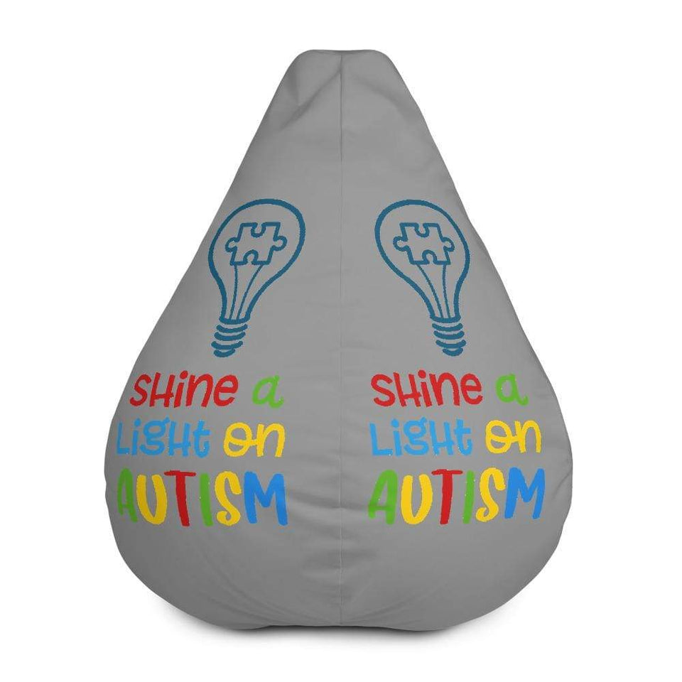 Shine A Light On Autism Bean Bag Chair w/ filling