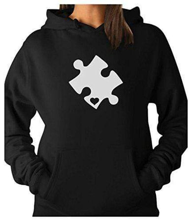 Heart Cut Puzzle Autism Awareness Hoodie