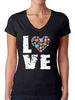 Love Heart Puzzle Piece Autism Awareness T Shirt
