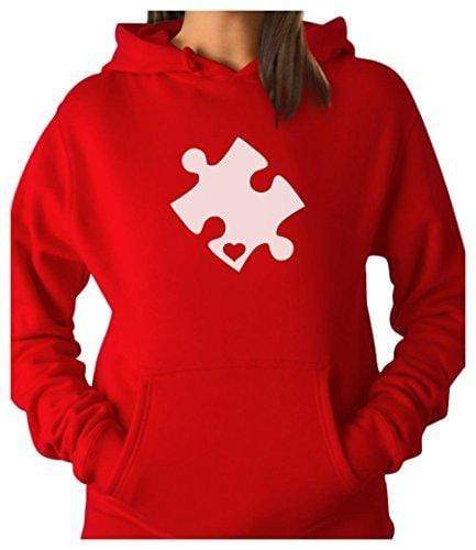 Heart Cut Puzzle Autism Awareness Hoodie