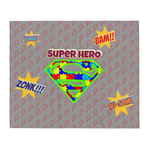 Super Hero Autism Throw Blanket The Awareness Expo Autism