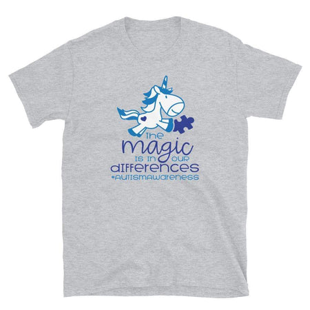 The Magic Is In Our Differences Autism Awareness T-Shirt