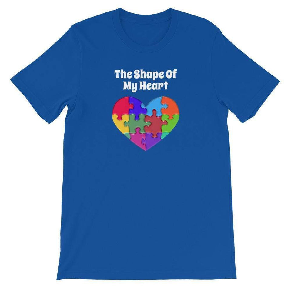 The Shape of My Heart Autism T-Shirt The Awareness Expo Autism