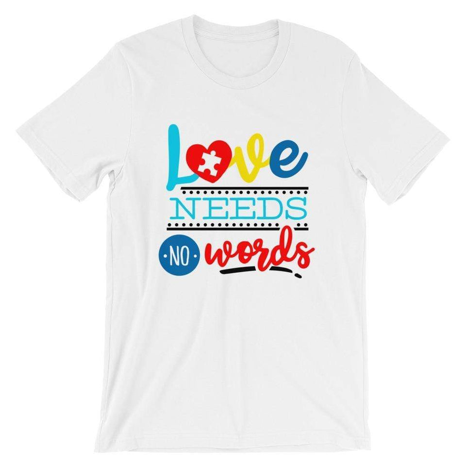 "Love Needs No Words" Autism Awareness T-Shirt