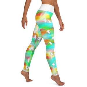 "You are the Missing Piece to my Heart"  Autism Yoga Leggings