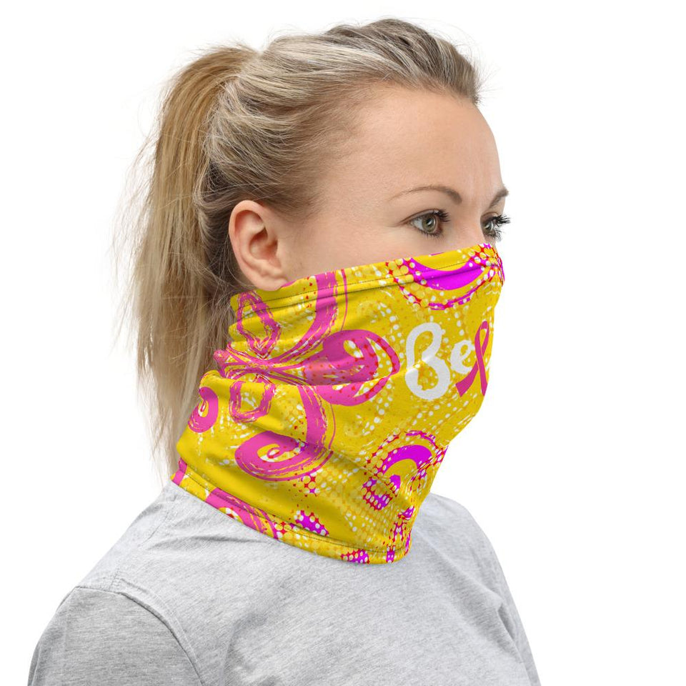 Believe Breast Cancer Ribbon Face Mask
