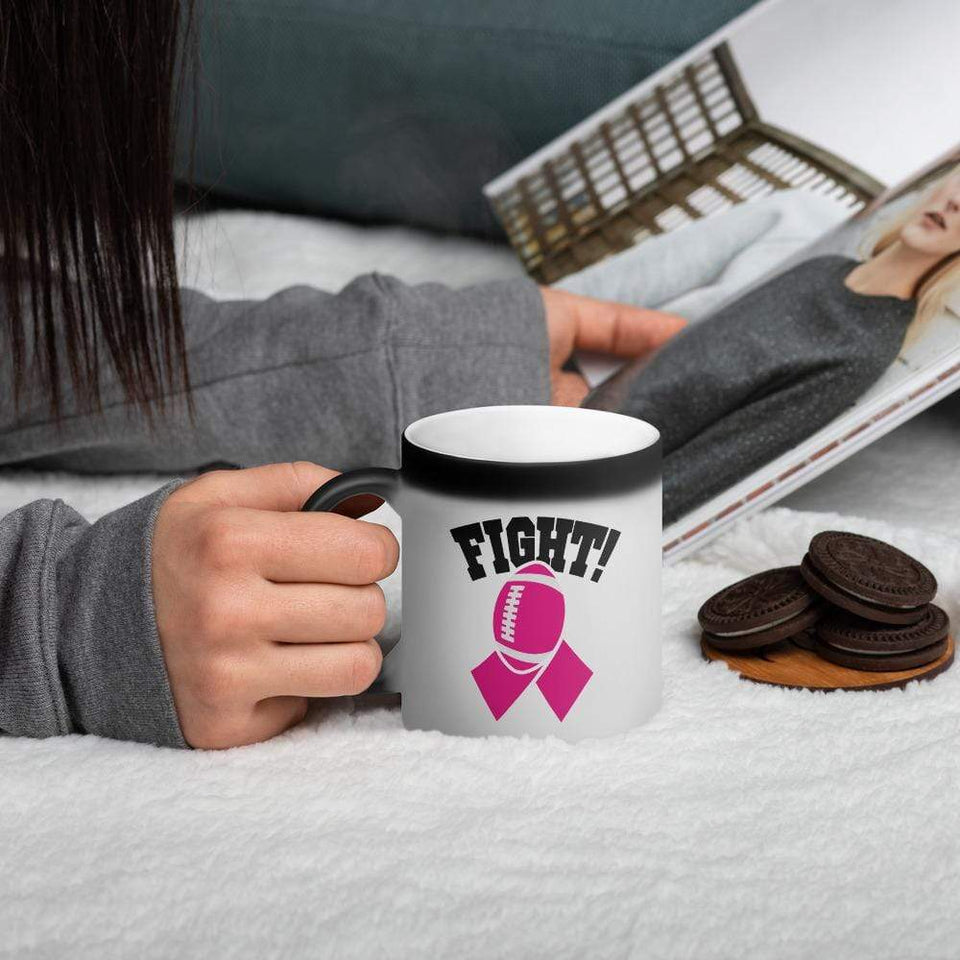 "Fight" Breast Cancer Awareness Magic Mug