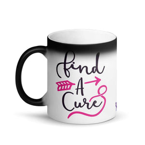 "Find A Cure" Matte Black Magic Mug