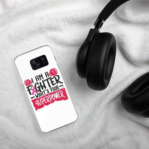I am a Fighter Breast Cancer Awareness Samsung Case