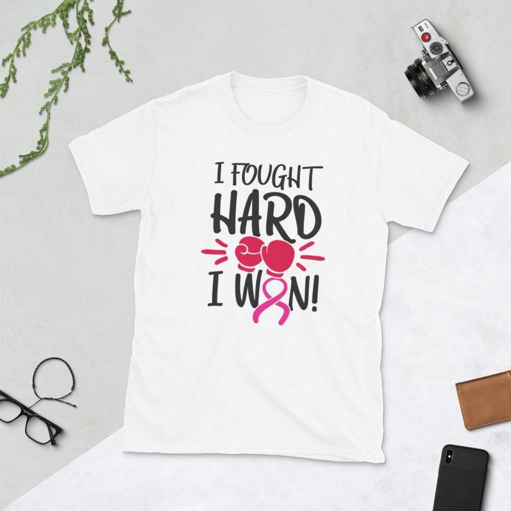 I Fought Hard, I Won - Breast Cancer Awareness T-Shirt