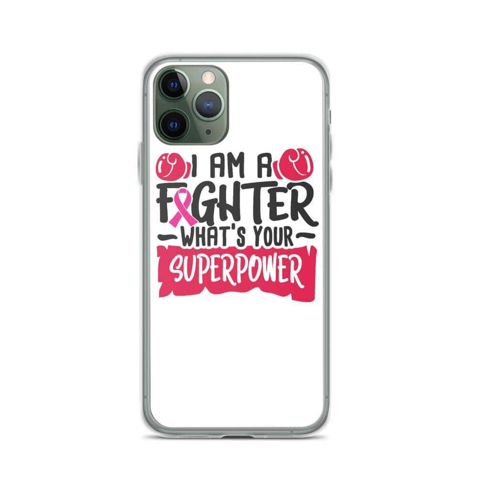 I am a Fighter Breast Cancer Awareness iPhone Case