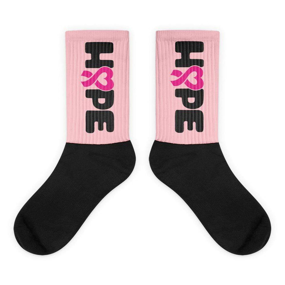 "Hope" Pink Breast Cancer Socks