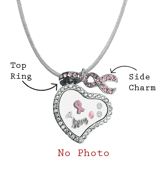 Personalized Breast Cancer Awareness Love Locket