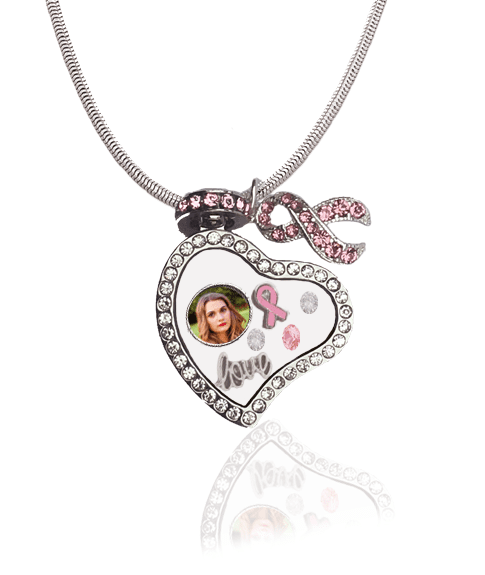 Personalized Breast Cancer Awareness Love Locket
