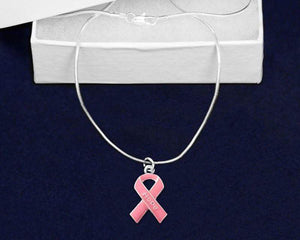 Pink Ribbon Hope  Necklace